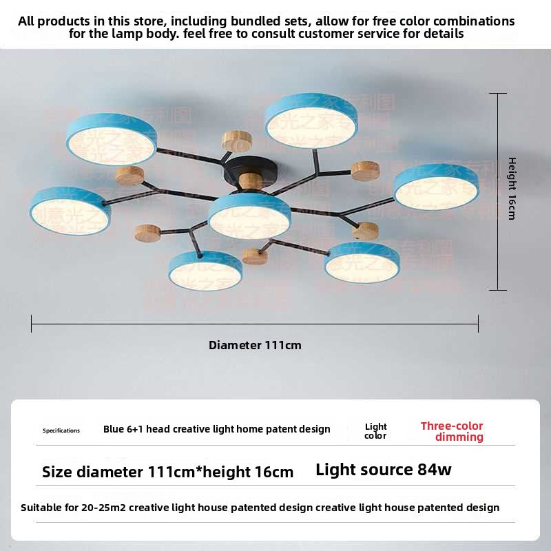 Nordic LED Ceiling Light with Adjustable Color Temperature