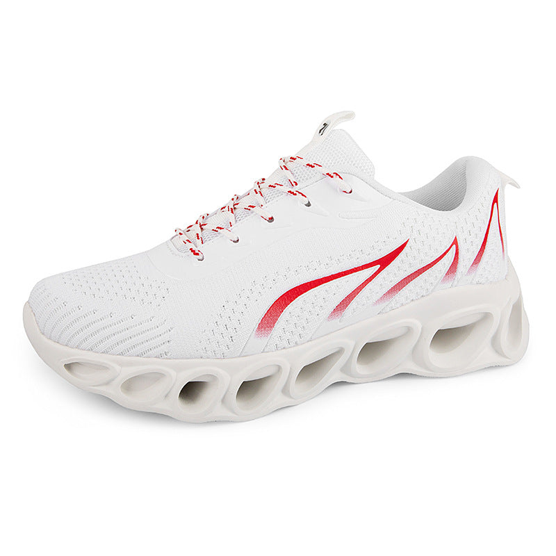 Breathable Casual Sports Shoes with Flame Design