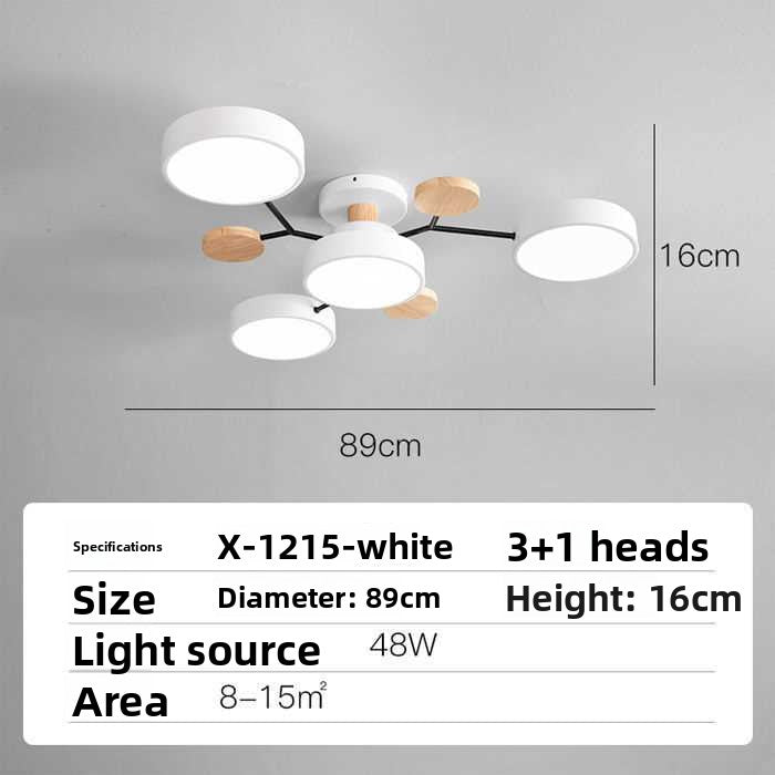 Nordic LED Ceiling Light with Adjustable Color Temperature