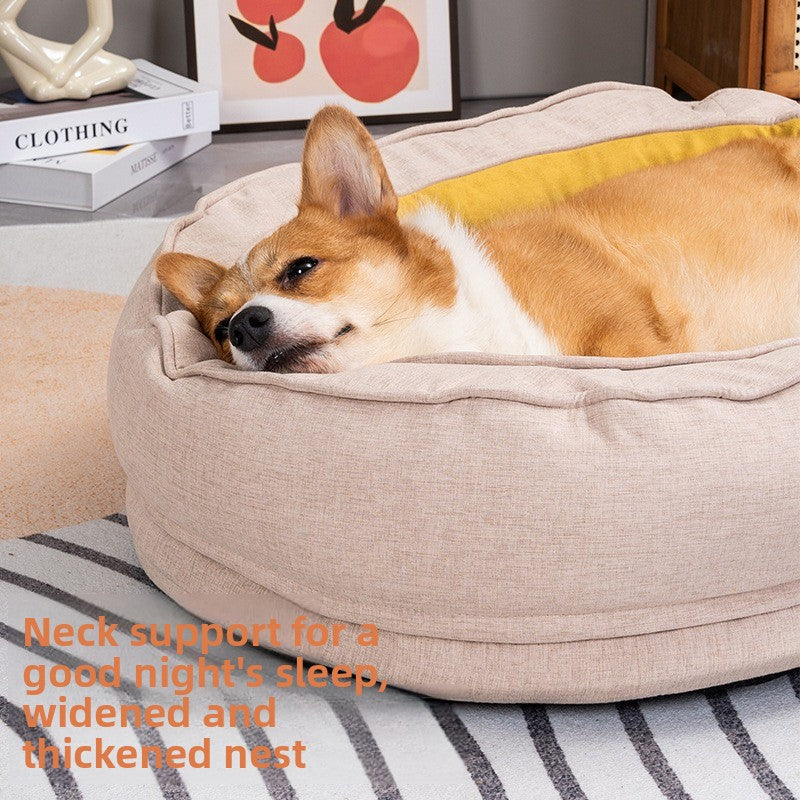 Removable and washable warm dog house