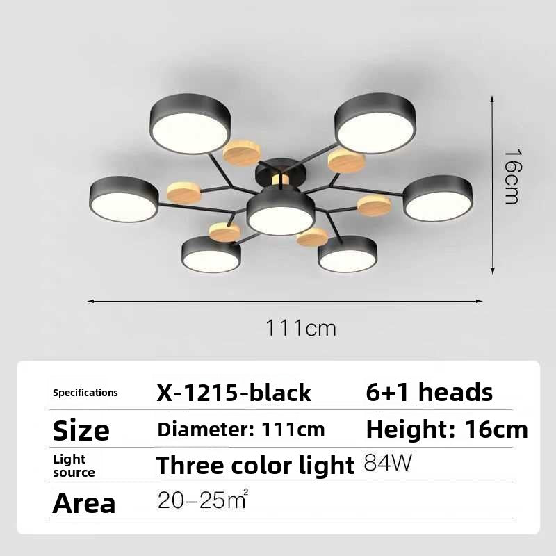Nordic LED Ceiling Light with Adjustable Color Temperature