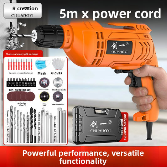 Multifunctional Electric Hand Drill for Home and Industrial Use