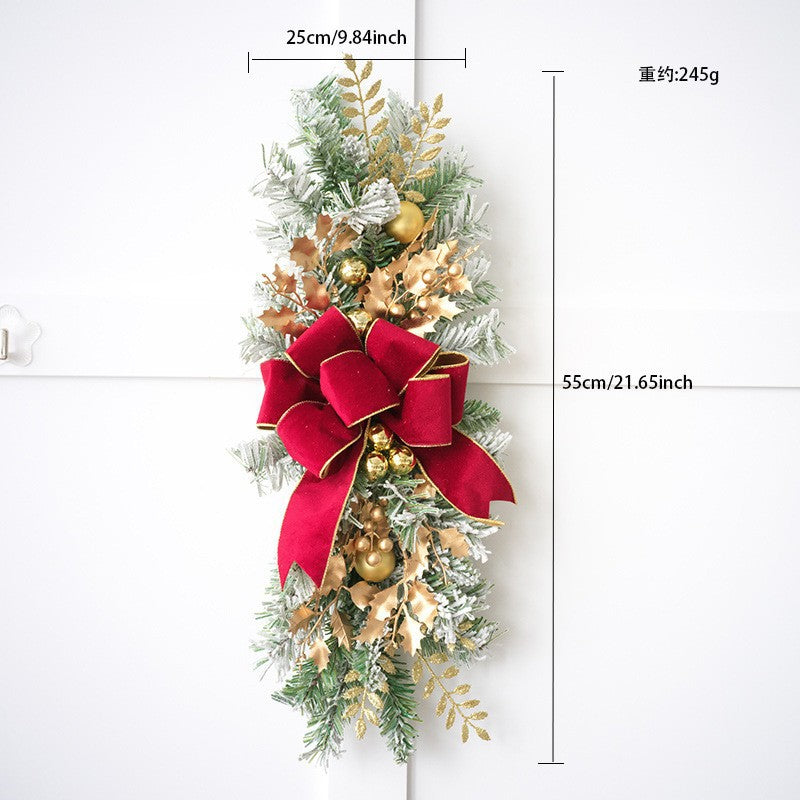 Nordic Christmas Bow Door Hanging Decoration