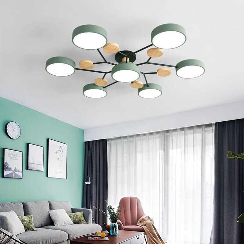 Nordic LED Ceiling Light with Adjustable Color Temperature