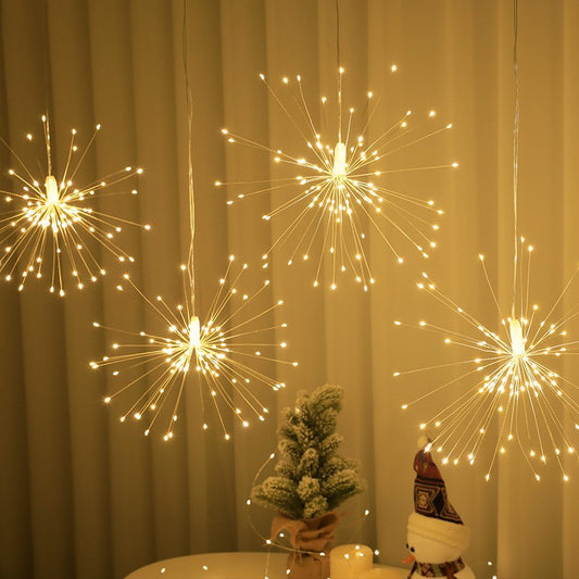 LED fireworks lights and star-shaped decorative lights