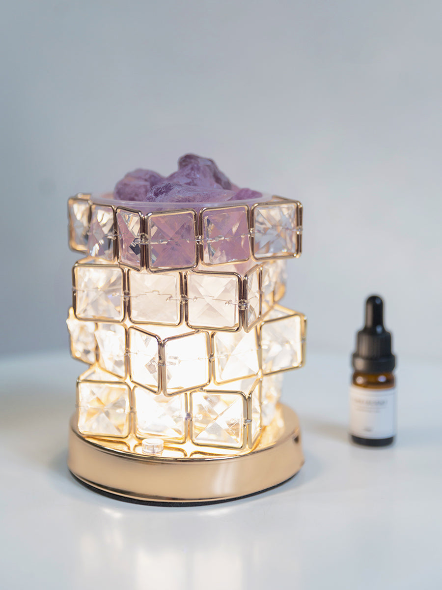 Fire Aromatherapy Crystal Diffuser Indoor Durable Household Night Light