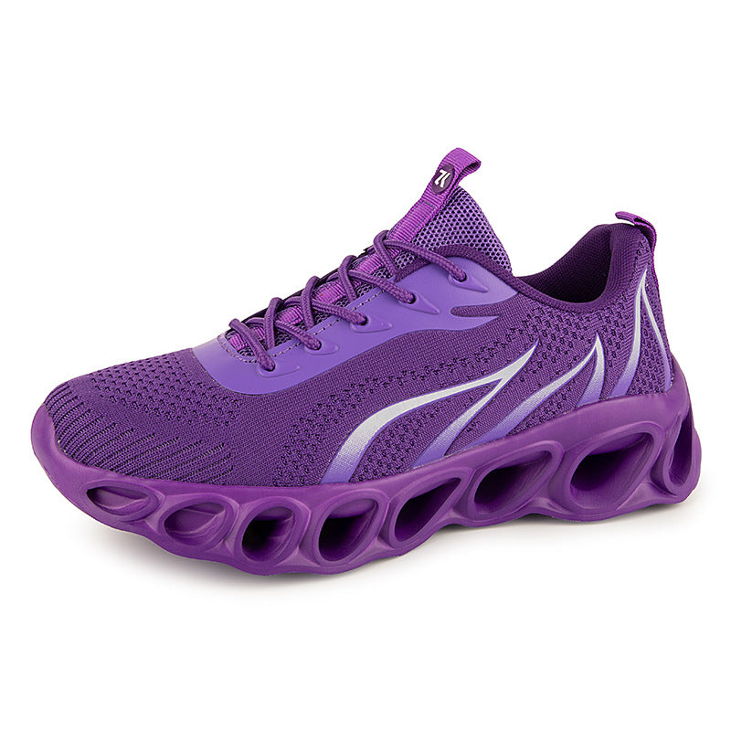 Breathable Casual Sports Shoes with Flame Design