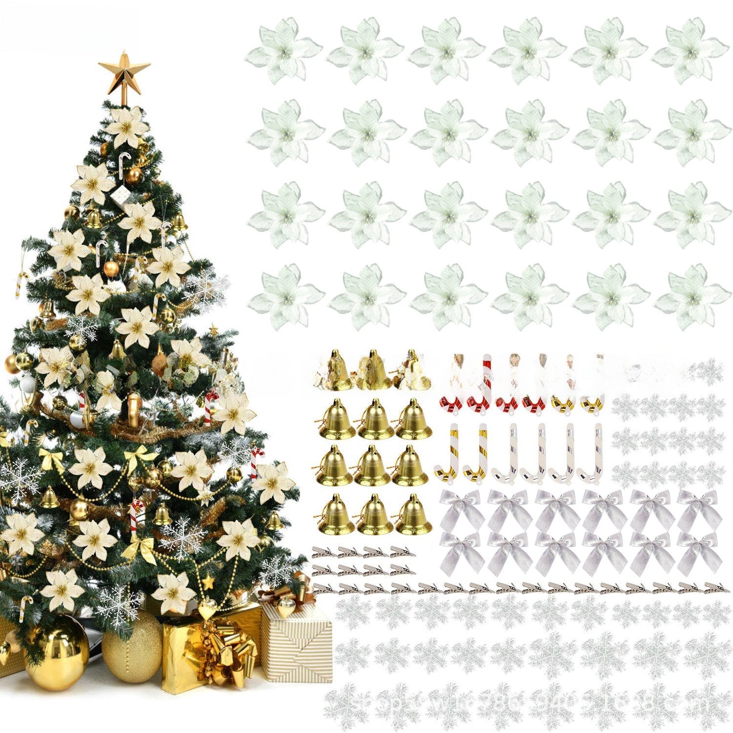 120 Pcs Christmas Tree Decoration