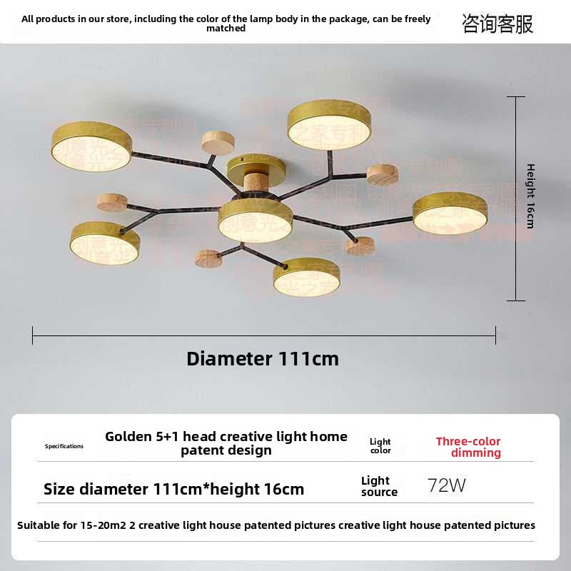 Nordic LED Ceiling Light with Adjustable Color Temperature