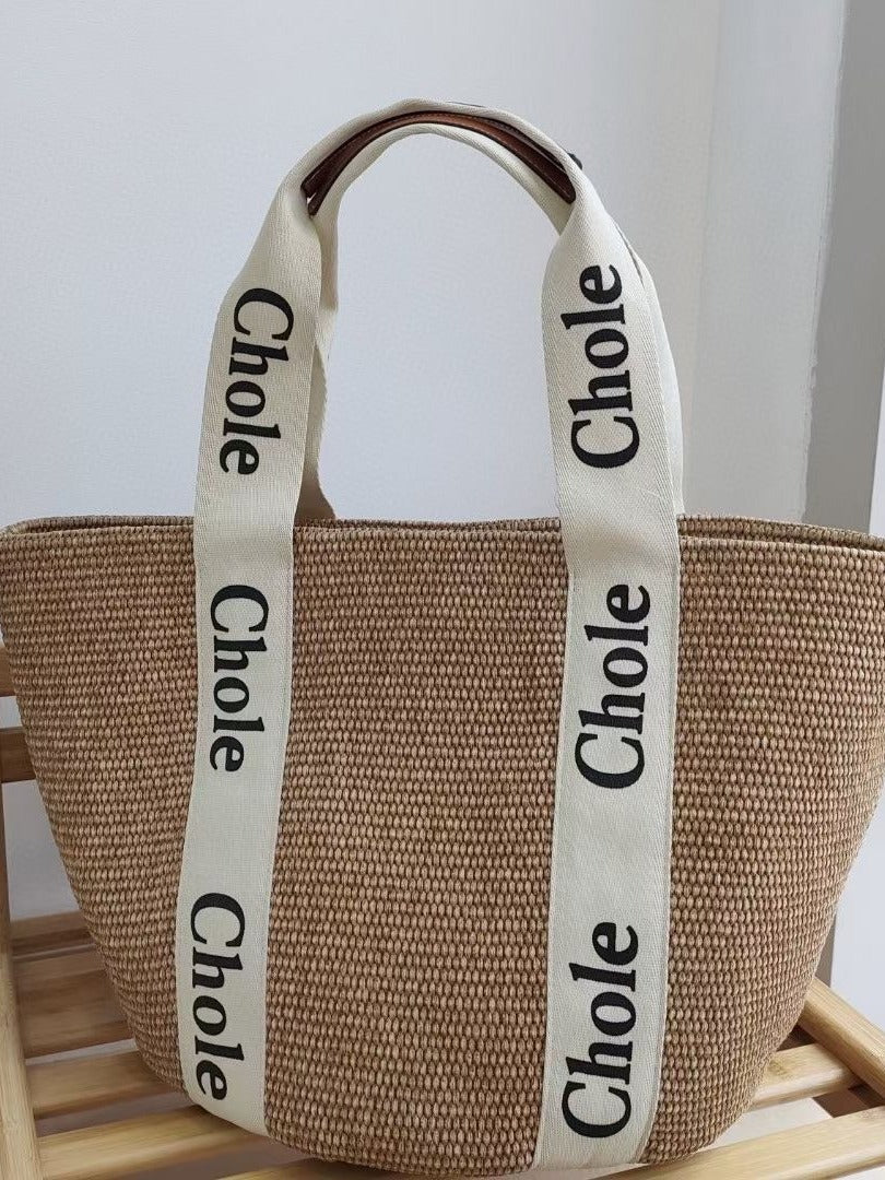 Straw Woven Beach Bag for Women