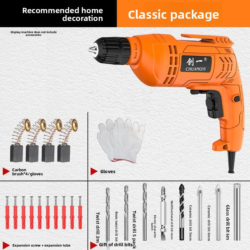Multifunctional Electric Hand Drill for Home and Industrial Use