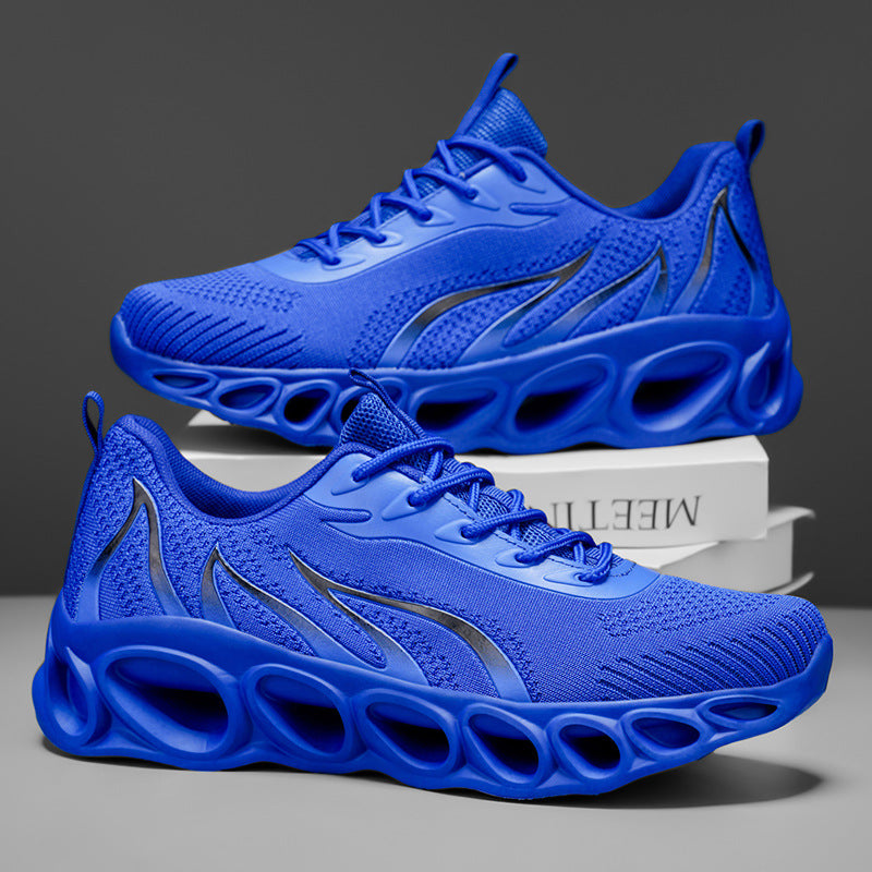Breathable Casual Sports Shoes with Flame Design