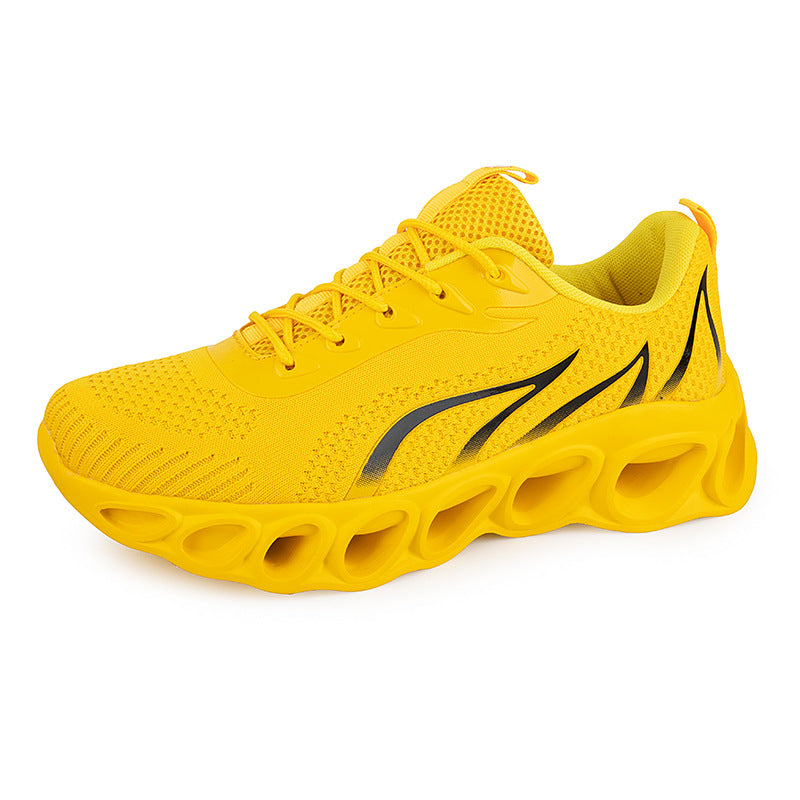 Breathable Casual Sports Shoes with Flame Design