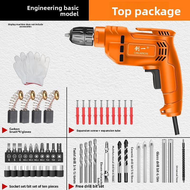 Multifunctional Electric Hand Drill for Home and Industrial Use
