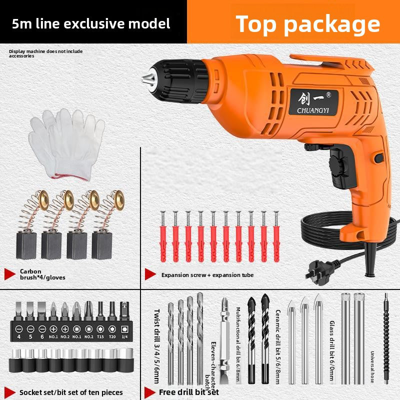 Multifunctional Electric Hand Drill for Home and Industrial Use