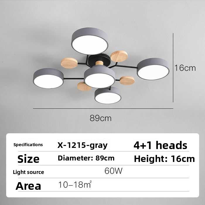 Nordic LED Ceiling Light with Adjustable Color Temperature