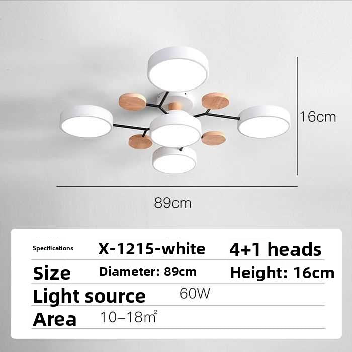 Nordic LED Ceiling Light with Adjustable Color Temperature
