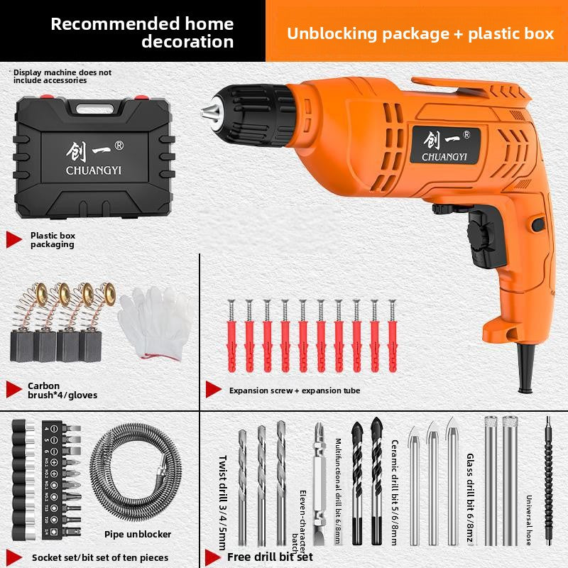Multifunctional Electric Hand Drill for Home and Industrial Use