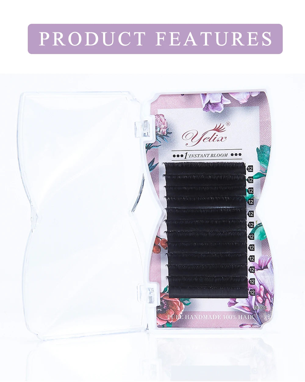 Easy Fanning Lashes 8-25mm Volume Russe Autofan Cilios Soft Professional Eyelash Extension Faux Natural Individual Eyelashes