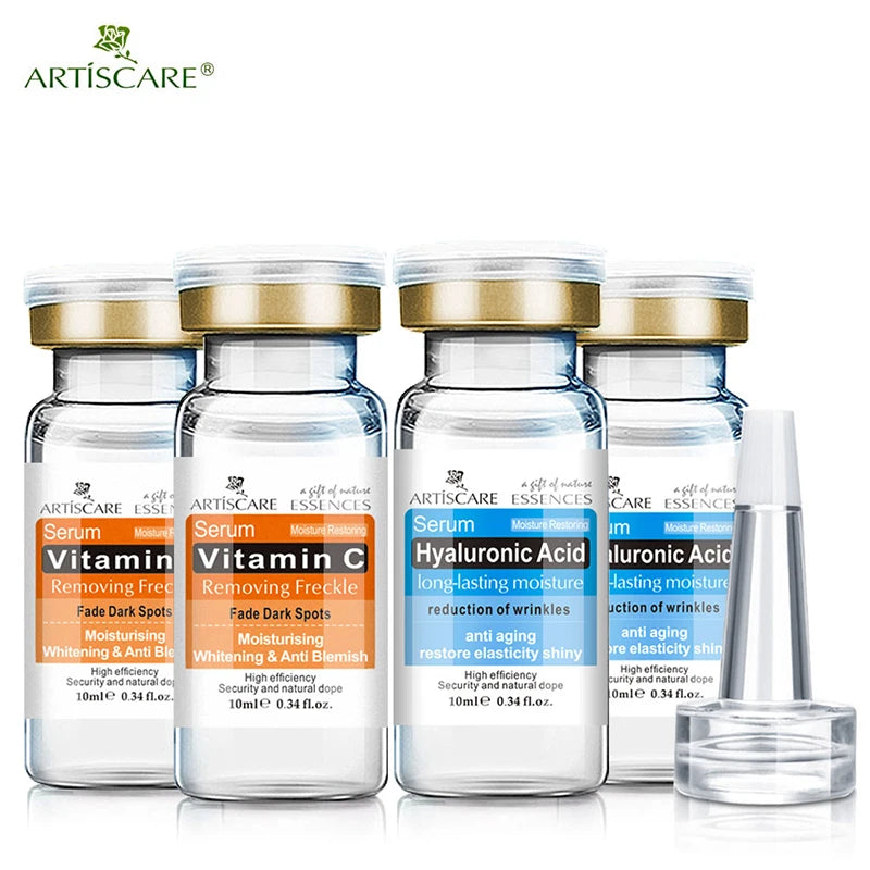 ARTISCARE Vitamin C Serum+Hyaluronic Acid Serum Aging Moisturizing Skin Care Firming Treatment Moisturizing 4PCS
