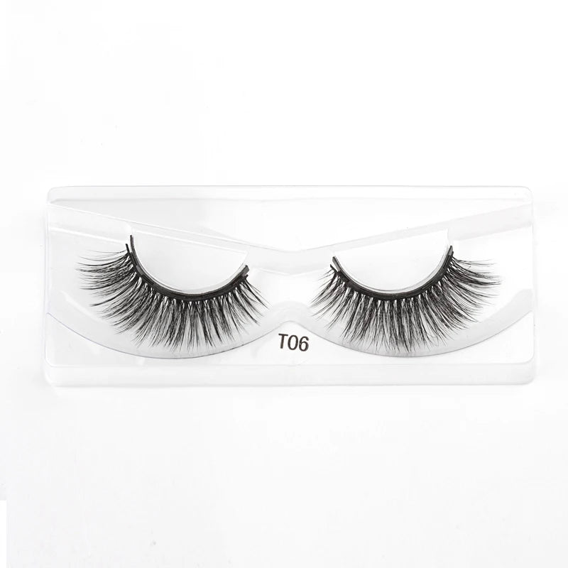 Magnetic Eyelashes 3D Mink Eyelashes Magnetic Eyeliner Magnetic 3D Lash Short False Lashes Lasting Handmade Eyelash Makeup Tools