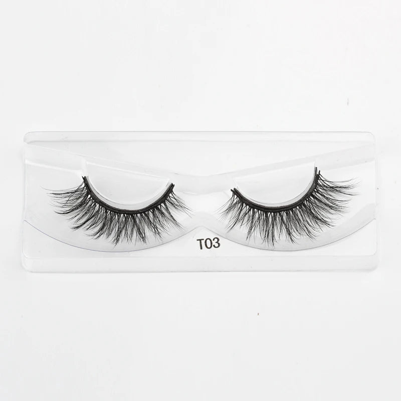 Magnetic Eyelashes 3D Mink Eyelashes Magnetic Eyeliner Magnetic 3D Lash Short False Lashes Lasting Handmade Eyelash Makeup Tools