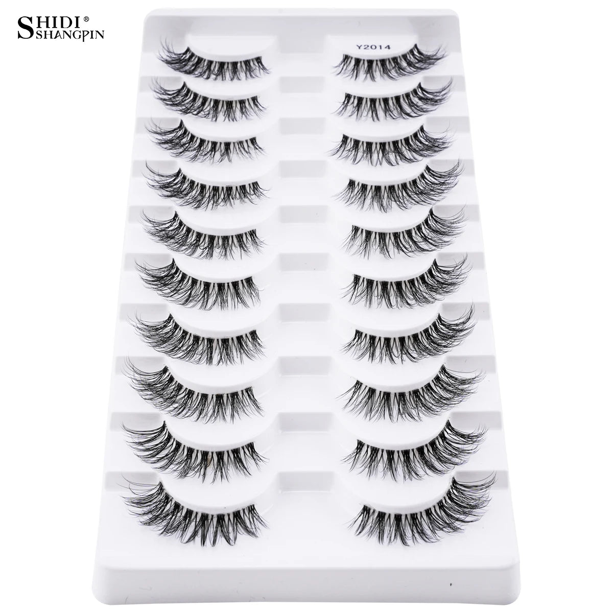 3/10 pairs Natural Lashes Mink Fluffy False Eyelashes Make up Tools Wispy Half Eyelashes 3D Cat Eye Eyelash Extensions Faux Cils