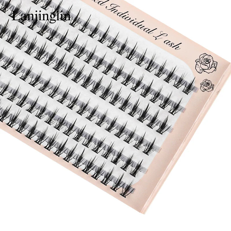 6 Rows 120 Bundles Eyelash Extension Natural Faux Mink Eyelashes Individual 9/10/11/12MM Lashes Makeup Cilia False Eye Lashes