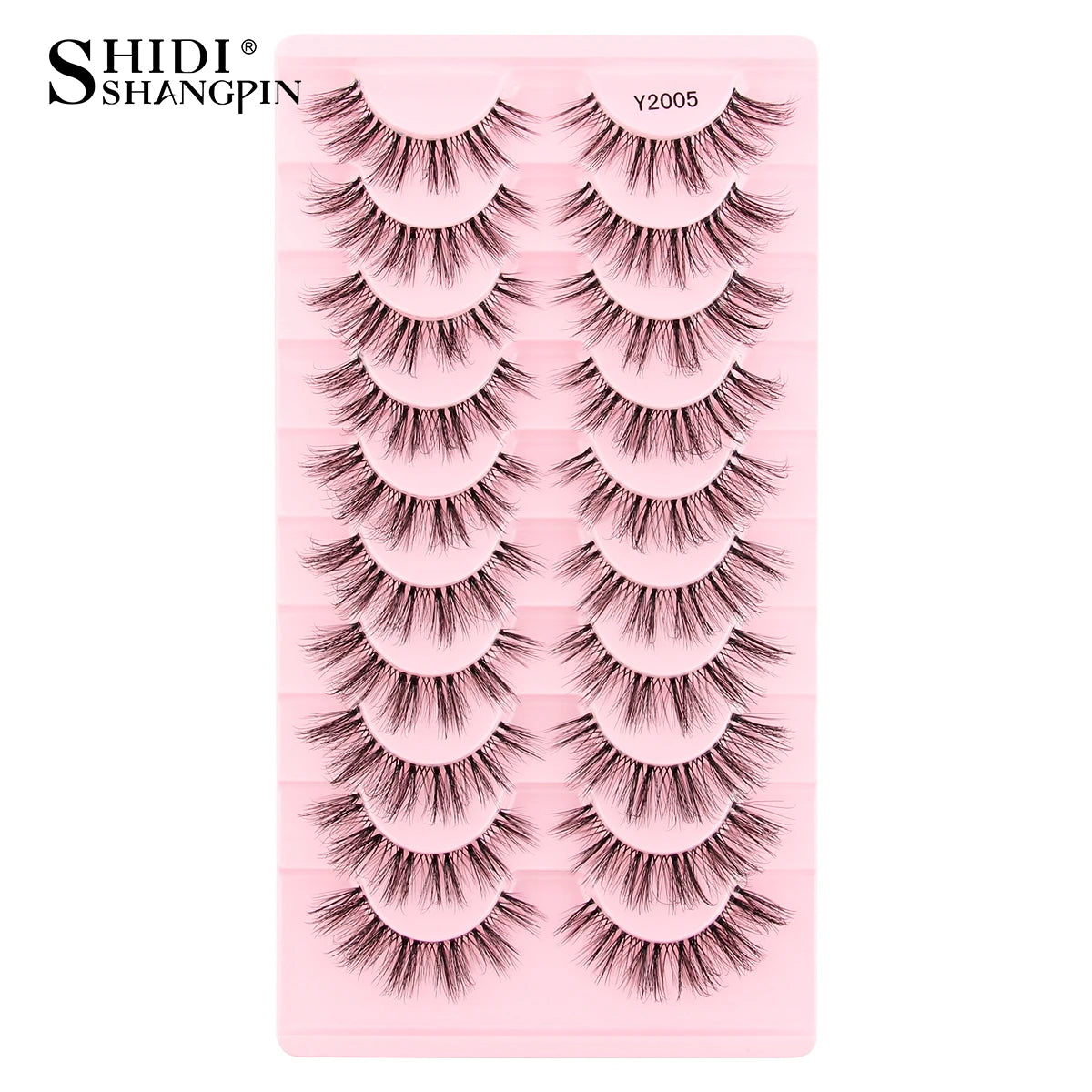 3/10 pairs Natural Lashes Mink Fluffy False Eyelashes Make up Tools Wispy Half Eyelashes 3D Cat Eye Eyelash Extensions Faux Cils