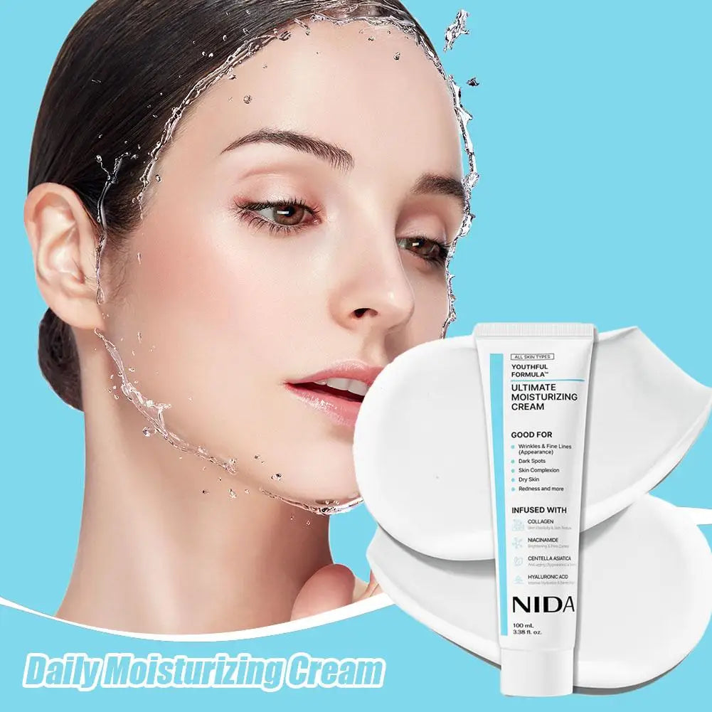 NIDA Youthful Formula™ Ultimate Moisturizing Cream Deeply Moisturizing Quick Absorption Repairing Pores Redness Korea Skin Care