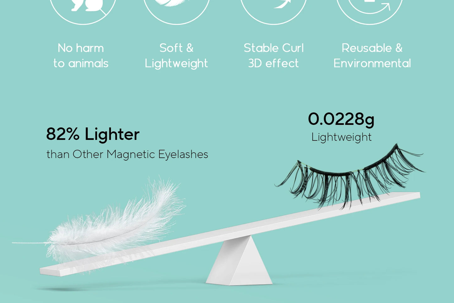 VYRILA Soft Magnetic Eyelashes No Glue Needed Reusable Natural Look 3D Lashes Easy Apply Soft Magnetic Lashes Kit for Eye Makeup