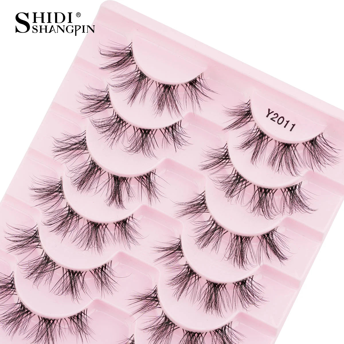 3/10 pairs Natural Lashes Mink Fluffy False Eyelashes Make up Tools Wispy Half Eyelashes 3D Cat Eye Eyelash Extensions Faux Cils