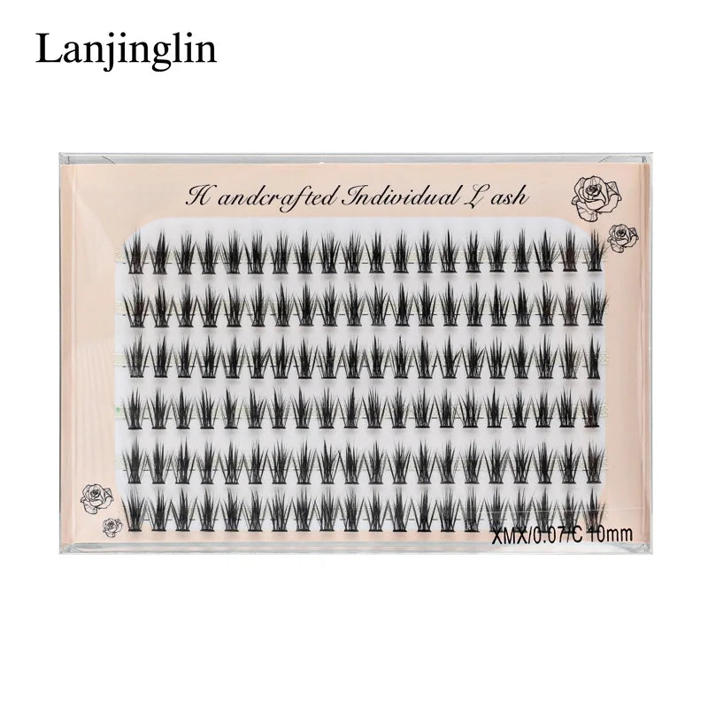 6 Rows 120 Bundles Eyelash Extension Natural Faux Mink Eyelashes Individual 9/10/11/12MM Lashes Makeup Cilia False Eye Lashes
