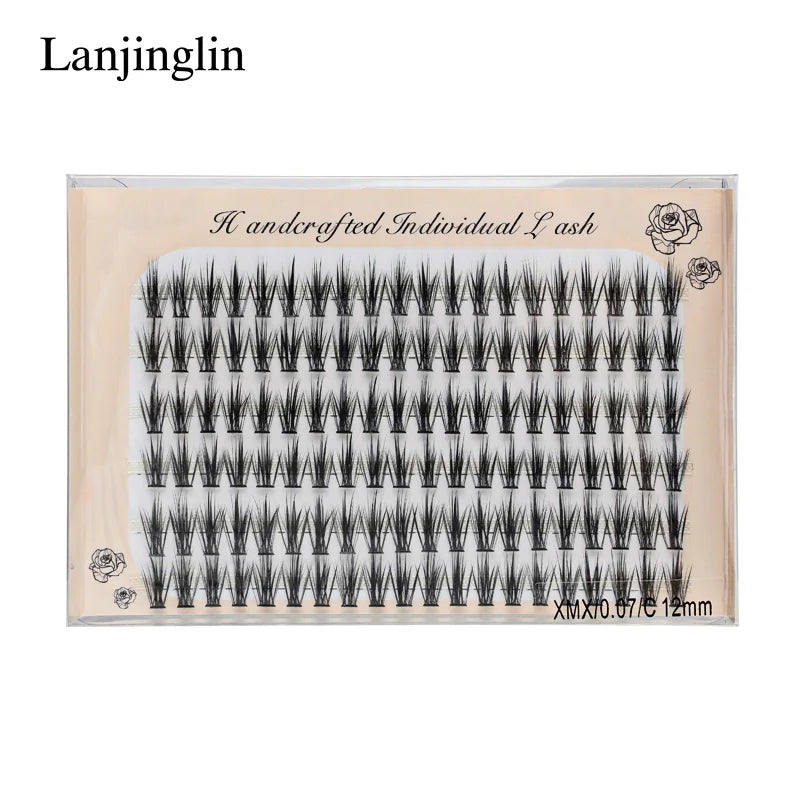 6 Rows 120 Bundles Eyelash Extension Natural Faux Mink Eyelashes Individual 9/10/11/12MM Lashes Makeup Cilia False Eye Lashes