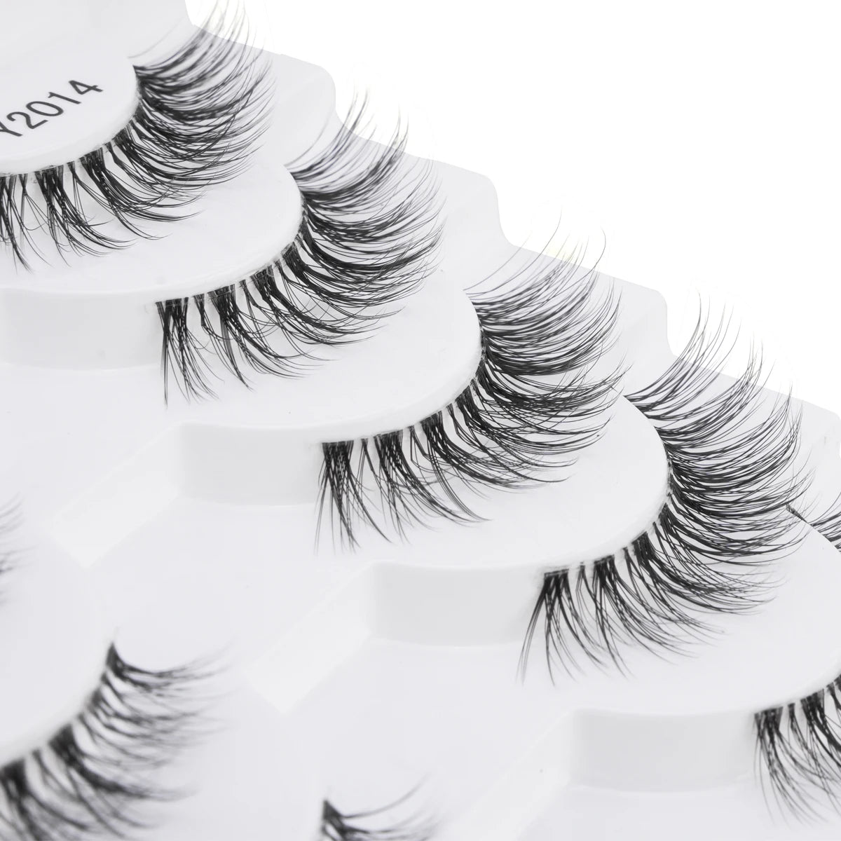 3/10 pairs Natural Lashes Mink Fluffy False Eyelashes Make up Tools Wispy Half Eyelashes 3D Cat Eye Eyelash Extensions Faux Cils