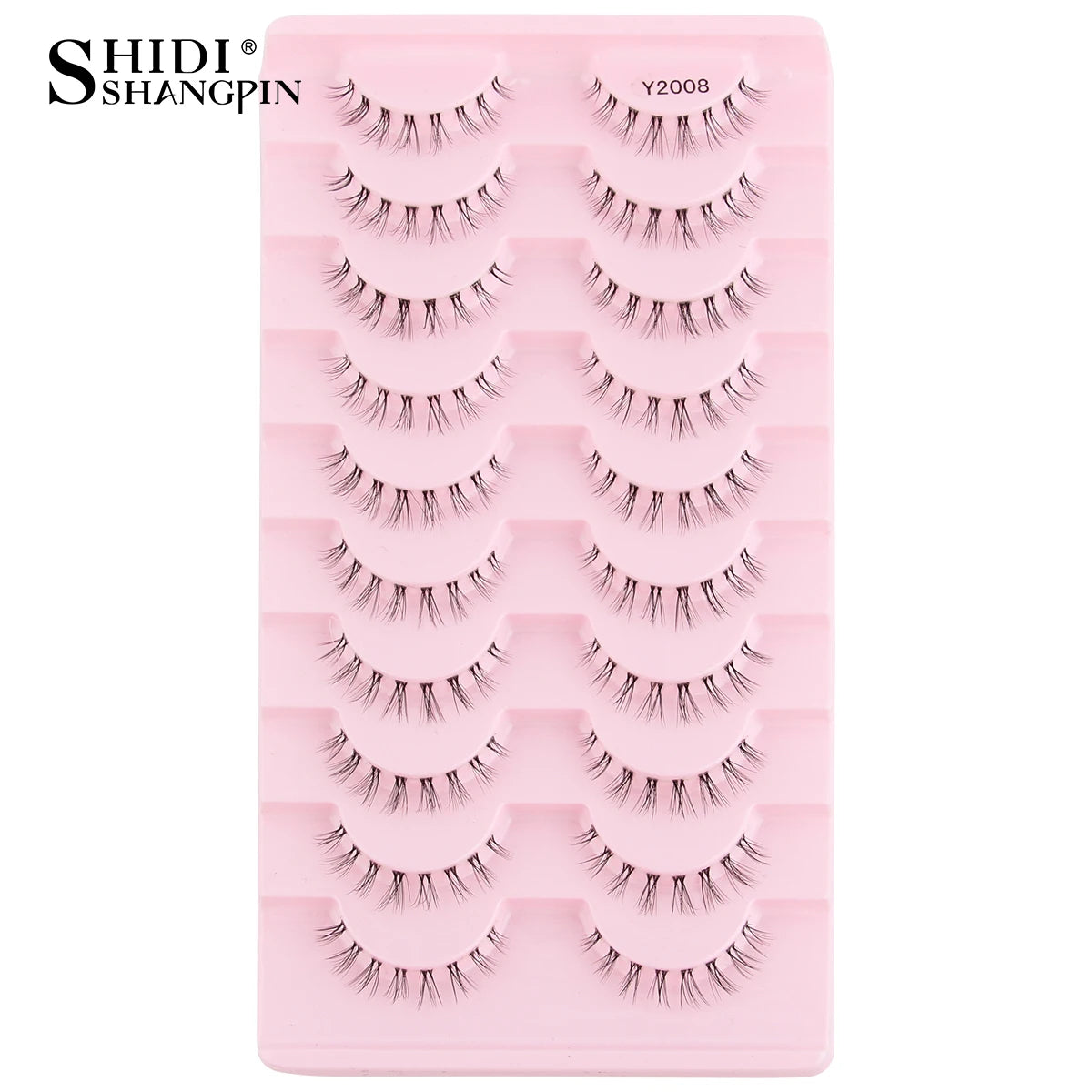 3/10 pairs Natural Lashes Mink Fluffy False Eyelashes Make up Tools Wispy Half Eyelashes 3D Cat Eye Eyelash Extensions Faux Cils