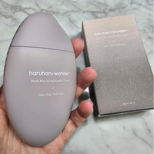 Brand Black Rice 10 Hyaluronic Acid Cream Korean Haruharu Wonder 50ml Efficient Moisturizing Fade Fine Line Toning Essence Cream