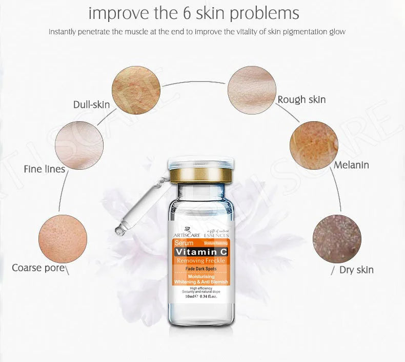 ARTISCARE Vitamin C Serum+Hyaluronic Acid Serum Aging Moisturizing Skin Care Firming Treatment Moisturizing 4PCS