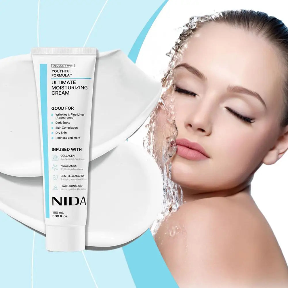 NIDA Youthful Formula™ Ultimate Moisturizing Cream Deeply Moisturizing Quick Absorption Repairing Pores Redness Korea Skin Care
