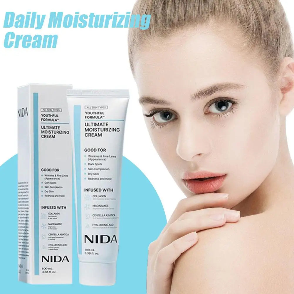 NIDA Youthful Formula™ Ultimate Moisturizing Cream Deeply Moisturizing Quick Absorption Repairing Pores Redness Korea Skin Care