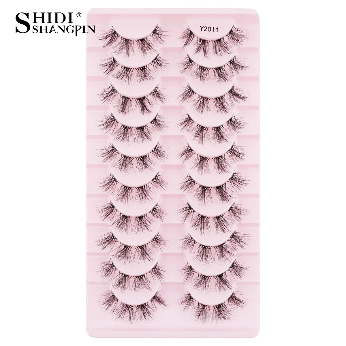 3/10 pairs Natural Lashes Mink Fluffy False Eyelashes Make up Tools Wispy Half Eyelashes 3D Cat Eye Eyelash Extensions Faux Cils