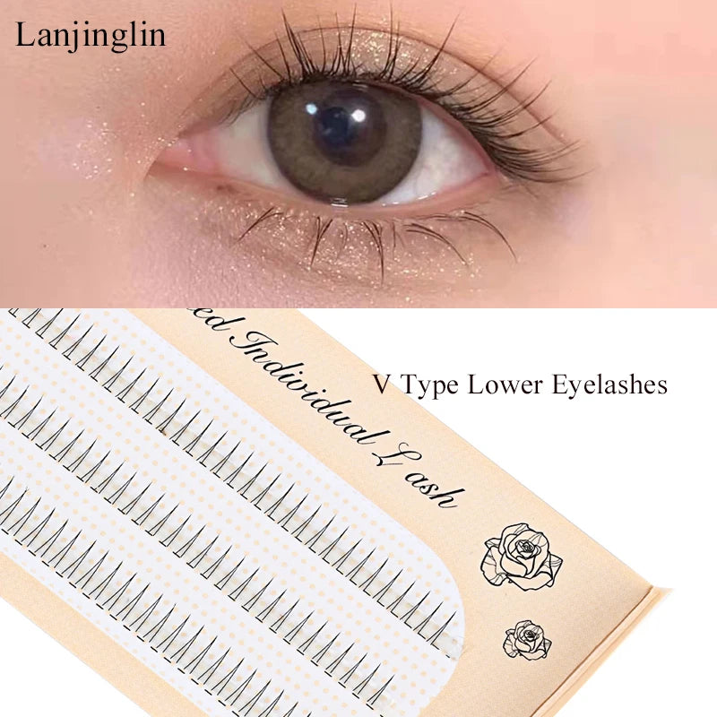 6 Rows 120 Bundles Eyelash Extension Natural Faux Mink Eyelashes Individual 9/10/11/12MM Lashes Makeup Cilia False Eye Lashes