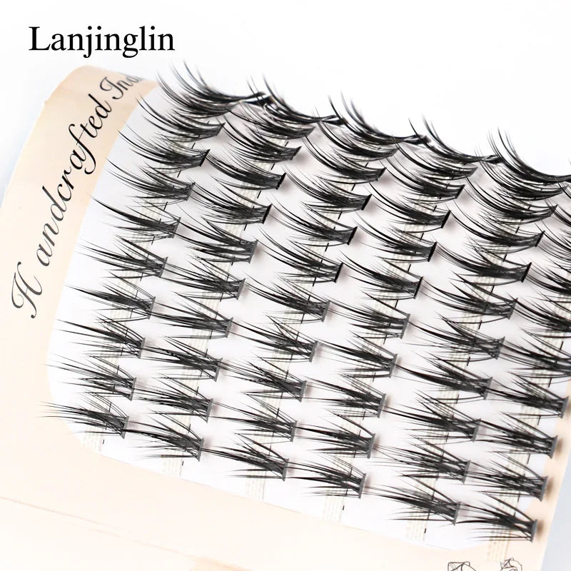 6 Rows 120 Bundles Eyelash Extension Natural Faux Mink Eyelashes Individual 9/10/11/12MM Lashes Makeup Cilia False Eye Lashes