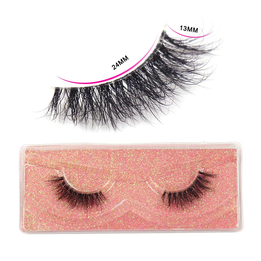 LEHUAMAO Mink Half Lashes Extension Natural Daily Reusable Short Strip Eye Lashes Mink Fluffy Soft Half False Eyelashes Make Up