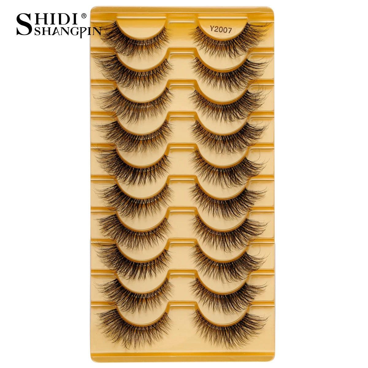 3/10 pairs Natural Lashes Mink Fluffy False Eyelashes Make up Tools Wispy Half Eyelashes 3D Cat Eye Eyelash Extensions Faux Cils