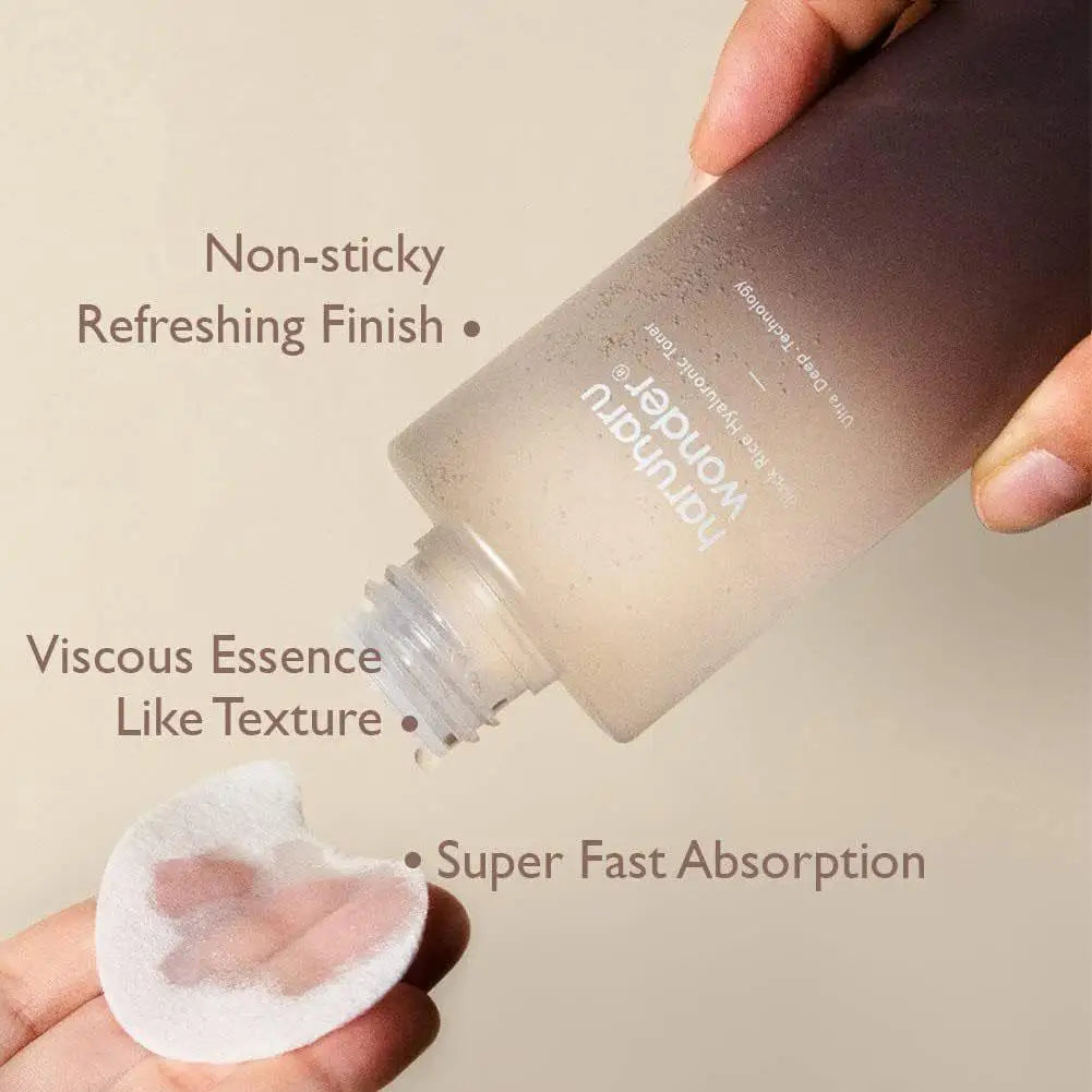 Haruharu Wonder Black Rice Hyaluronic Acid Toner Sensitive Skin Facial Moisturizing Improves Dull Skin Tone Soothing Skin Care