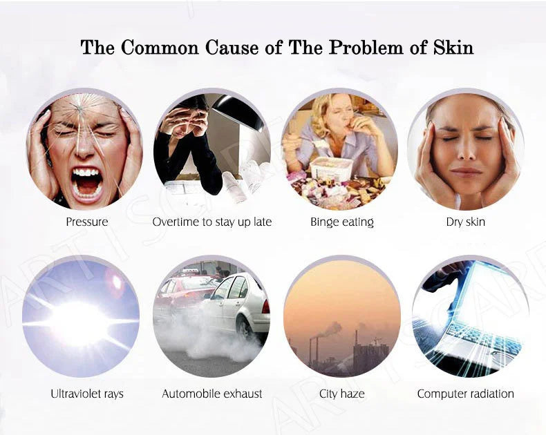 ARTISCARE Vitamin C Serum+Hyaluronic Acid Serum Aging Moisturizing Skin Care Firming Treatment Moisturizing 4PCS