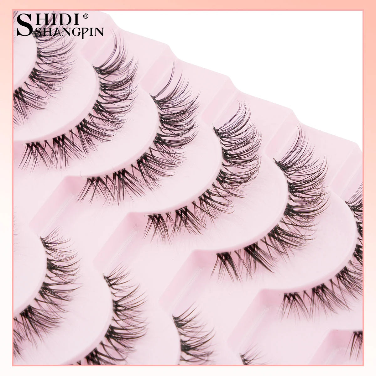 3/10 pairs Natural Lashes Mink Fluffy False Eyelashes Make up Tools Wispy Half Eyelashes 3D Cat Eye Eyelash Extensions Faux Cils