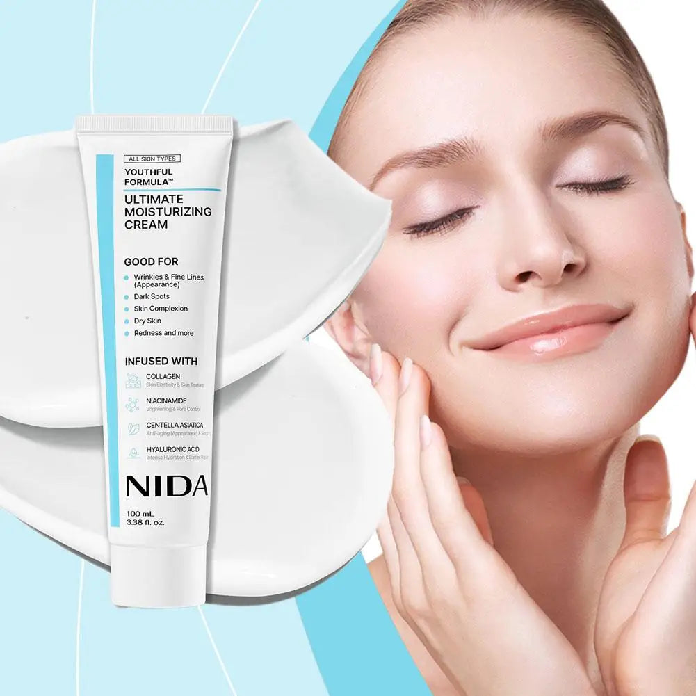 NIDA Youthful Formula™ Ultimate Moisturizing Cream Deeply Moisturizing Quick Absorption Repairing Pores Redness Korea Skin Care