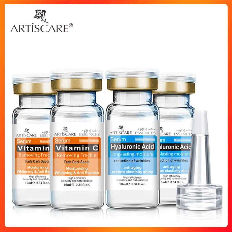 ARTISCARE Vitamin C Serum+Hyaluronic Acid Serum Aging Moisturizing Skin Care Firming Treatment Moisturizing 4PCS